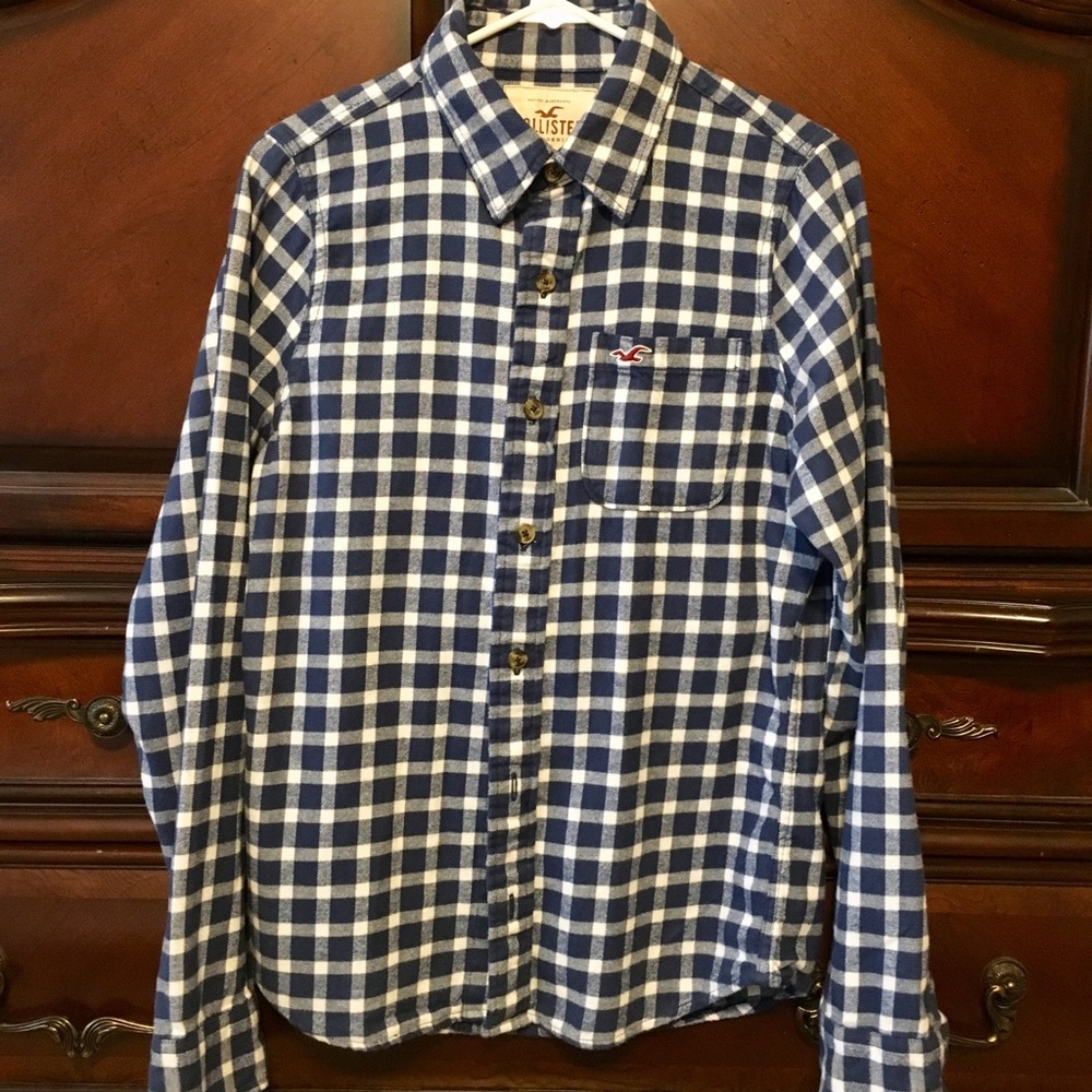 Hollister Men’s Long Sleeve Flannel sz small